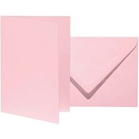 10 artoz Faltkarten mit Briefumschlägen Mosaic DIN B6 rosa von artoz