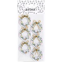 artoz Aufkleber 3D Türkranz, 6 St. von artoz