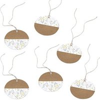 artoz Geschenkanhänger braun, weiß Hangtag Set kraft Ø 6,5 cm, 6 St. artoz Geschenkanhänger braun, weiß Hangtag Set kraft Ø 6,5 cm, 6 St. von artoz
