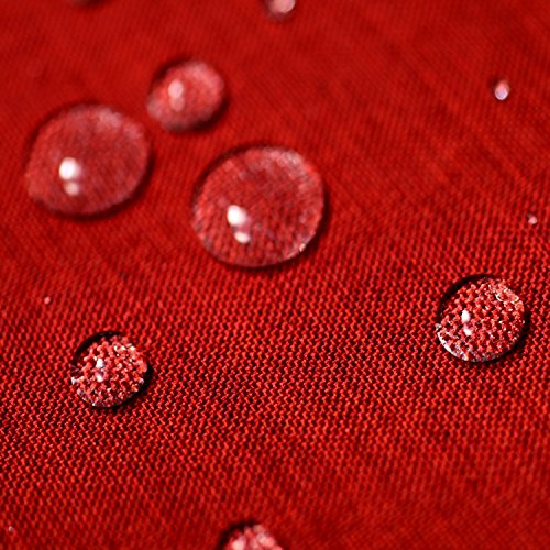 Garten-Tischdecke Lotus-Effekt Eckig 110x160 cm Rot - Farbe & Größe wählbar mit Fleckschutz - (GT_E110x160Rot) von artshop24