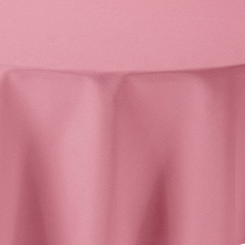 Leinen Optik Tischdecke Oval 160x260 cm Rosa Hell Pink · Oval Farbe, Form und Größe wählbar mit Lotus Effekt - Wasserabweisend von artshop24