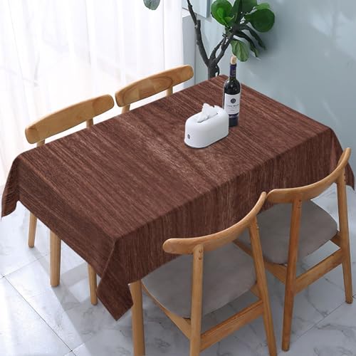 Tischdecke abwischbar Rechteck 52x70in(130x180cm) Garten tischdecke mit Holzmaserung Motiv, Dekorative Tischdeko für KücheEsszimmer tischdecke Outdoor wetterfest von artslion