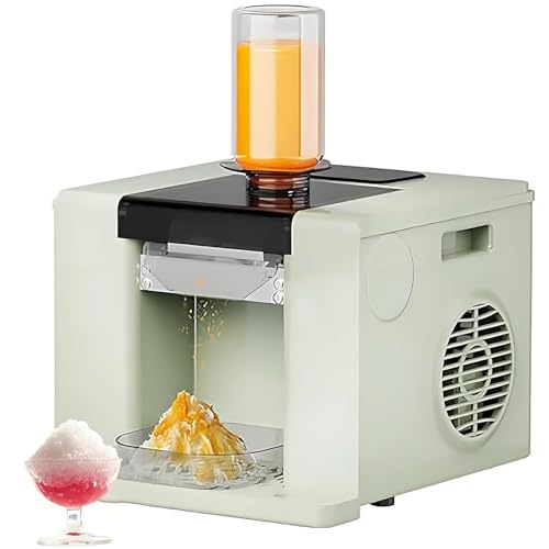 asdchZen Elektrische Eiszerkleinerungsmaschine, 60 Kg/24 H, Hohe Kapazität Und Schnelle Kühlung, Perfekt Für Zuhause, Restaurants, Bars Und Partys, Grün von asdchZen