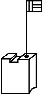 Asein Kohlebürsten 0751 für Baier Elektrowerkzeuge - 6,3x10x20mm - 0,25x0,39x0,79'' von asein