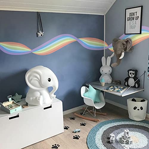 astrkiz welliger Pastell-Regenbogen selbstklebend Wandaufkleber für Kinder, Wandsticker Bordüre Wandbordüre Kinderzimmer, Babyzimmer, Spielzimmer, Wanddeko PVC Wandtattoo,160x40 cm astrkiz welliger Pastell-Regenbogen selbstklebend Wandaufkleber für Kinder, Wandsticker Bordüre Wandbordüre Kinderzimmer, Babyzimmer, Spielzimmer, Wanddeko PVC Wandtattoo,160x40 cm von astrkiz
