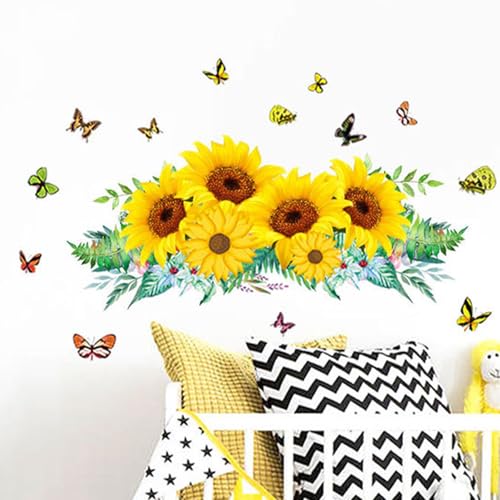 astylishome Wandtattoo Kinderzimmer Mädchen Sonnenblume Wandsticker Garten Schmetterling Blumen Wandaufkleber Schlafzimmer Wohnzimmer Büro Wanddeko 0203 astylishome Wandtattoo Kinderzimmer Mädchen Sonnenblume Wandsticker Garten Schmetterling Blumen Wandaufkleber Schlafzimmer Wohnzimmer Büro Wanddeko 0203 von astylishome