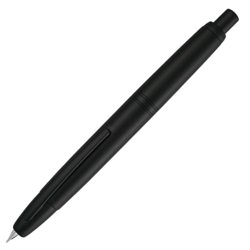 JinHao 10 Press Füllfederhalter mit Box, einziehbare feine Feder, extra feine Spitze, Tintenstift mit Tintenkonverter-Set zum Schreiben (Mattschwarz) JinHao 10 Press Füllfederhalter mit Box, einziehbare feine Feder, extra feine Spitze, Tintenstift mit Tintenkonverter-Set zum Schreiben (Mattschwarz) von atokiss