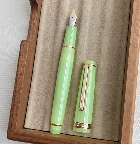 Jinhao 82 Acryl-Füllfederhalter, feine Spitze, Goldverzierung, mit Tintenkonverter, Schreibstift Jinhao 82 Acryl-Füllfederhalter, feine Spitze, Goldverzierung, mit Tintenkonverter, Schreibstift von atokiss