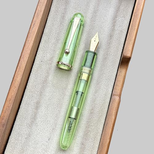 Jinhao 9013 Füllfederhalter DaDao Serie #8 Heartbeat Feder Büro Schreibtinte Stift mit Konverter (feine Feder, Frühlingsgrün) Jinhao 9013 Füllfederhalter DaDao Serie #8 Heartbeat Feder Büro Schreibtinte Stift mit Konverter (feine Feder, Frühlingsgrün) von atokiss