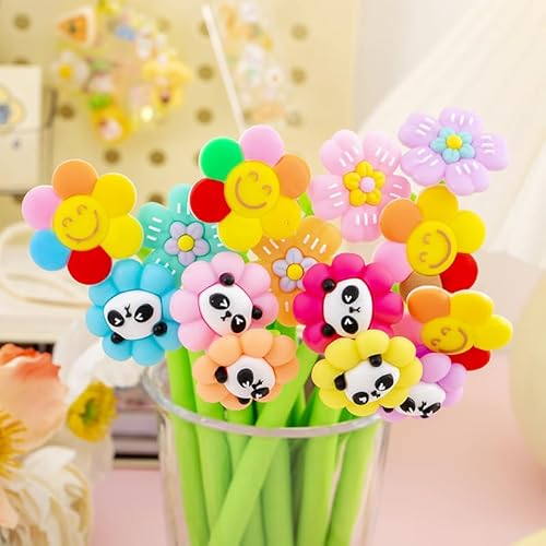 atokiss 18 Stück lustige Cartoon-Wackelkopf-Stifte, 0,5 mm, schwarze Tinte, niedlicher Panda-Blume, Gel-Tinten-Kugelschreiber für Schule, Zuhause, Büro, Geschenke atokiss 18 Stück lustige Cartoon-Wackelkopf-Stifte, 0,5 mm, schwarze Tinte, niedlicher Panda-Blume, Gel-Tinten-Kugelschreiber für Schule, Zuhause, Büro, Geschenke von atokiss