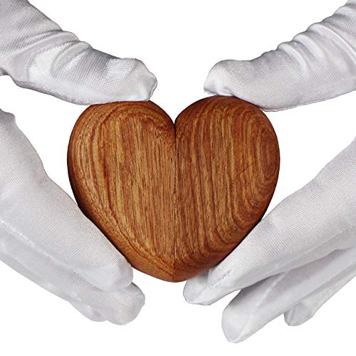 aufodara Herz Holz Ring Box Personalisiert Schmuckschatulle Hochzeit Ringbox Handgemacht (Rot) von aufodara