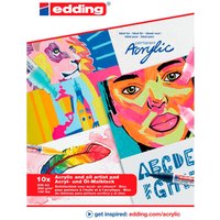 edding Acryl-/Ölmalblock - DIN A3 von Weiß