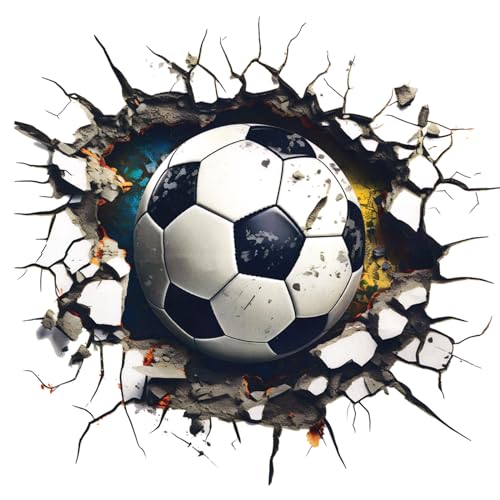 aupawdy 3D Fussball Wandtattoo, Fußball Wandtattoo Selbstklebende Durchbruch Poster Junge Fußball Teenager Sport Wand Deko für Jugendzimmer Schlafzimmer aupawdy 3D Fussball Wandtattoo, Fußball Wandtattoo Selbstklebende Durchbruch Poster Junge Fußball Teenager Sport Wand Deko für Jugendzimmer Schlafzimmer von aupawdy