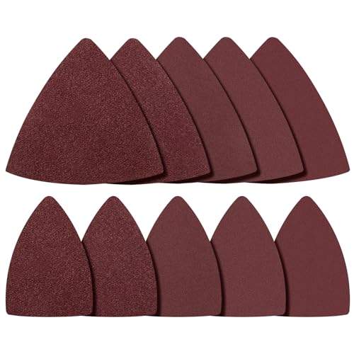 80 mm Dreieck Schleifpads Schleifpapier Set 100 Stück, Körnung 60/80/120/180/240, Haken und Schlaufe, für Schleifarbeiten Holz Gips andere Oberflächen anding 80 mm Dreieck Schleifpads Schleifpapier Set 100 Stück, Körnung 60/80/120/180/240, Haken und Schlaufe, für Schleifarbeiten Holz Gips andere Oberflächen anding von auriikoop