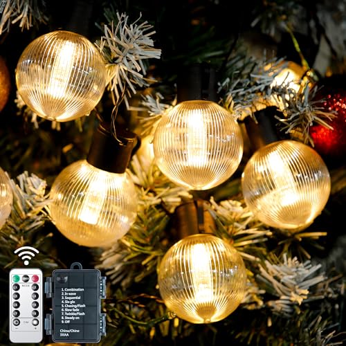 aurogeek Batteriebetriebene Lichterketten für den Außenbereich Timer 9M 12Stück G60 Glühbirnen Fernbedienungen 8 Modi IP64 Geeignet für Innen Weihnachten Fenster Treppen Gärten Pavillons Hochzeiten aurogeek Batteriebetriebene Lichterketten für den Außenbereich Timer 9M 12Stück G60 Glühbirnen Fernbedienungen 8 Modi IP64 Geeignet für Innen Weihnachten Fenster Treppen Gärten Pavillons Hochzeiten von aurogeek