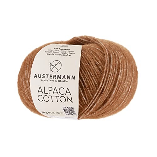 Alpaca Cotton Farbe Haselnuss von austermann