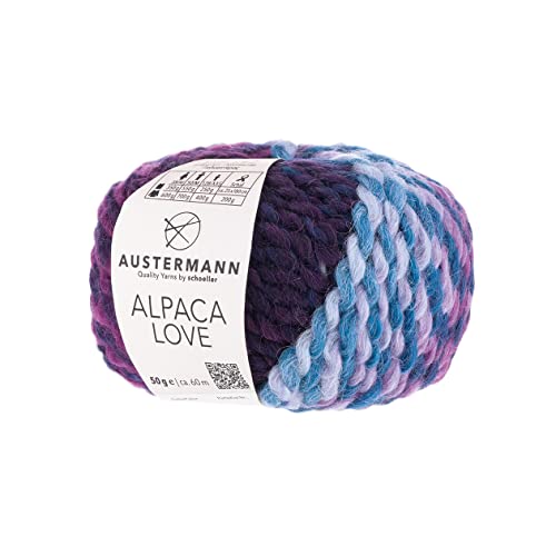 Alpaca Love - Alpaka Wollmischung mit Farbverlauf - Lauflänge ca. 60m je 50g Wollknäuel Farbe 04 - Plum Alpaca Love - Alpaka Wollmischung mit Farbverlauf - Lauflänge ca. 60m je 50g Wollknäuel Farbe 04 - Plum von austermann
