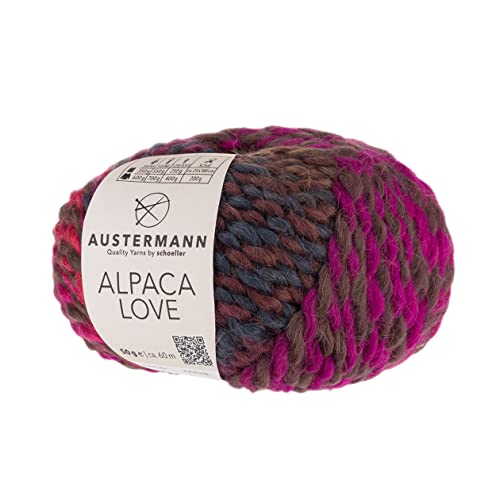 Alpaca Love - Alpaka Wollmischung mit Farbverlauf - Lauflänge ca. 60m je 50g Wollknäuel Farbe 05 - Berry Alpaca Love - Alpaka Wollmischung mit Farbverlauf - Lauflänge ca. 60m je 50g Wollknäuel Farbe 05 - Berry von austermann