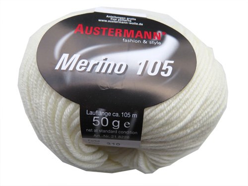 Austermann Merino 105 NATUR 100% Merino Wolle Garn Austermann Merino 105 NATUR 100% Merino Wolle Garn von austermann