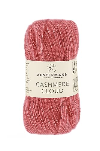 austermann Cashmere Cloud - Kaschmir Wollmischung zum Stricken - Lauflänge 180m je 25g Knäuel Farbe 13 - Rosenholz austermann Cashmere Cloud - Kaschmir Wollmischung zum Stricken - Lauflänge 180m je 25g Knäuel Farbe 13 - Rosenholz von austermann