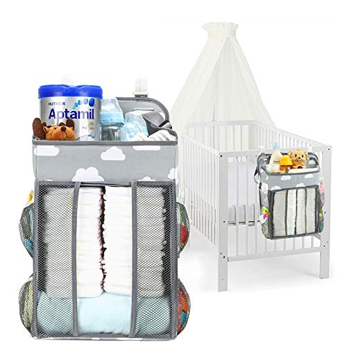 auvstar Hanging Windel Organizer,Baby Windel Caddy Organizer, Hängen auf Babybett,Auto,Wickeltisch oder Wand,Babys Spielzeug Windel Caddy Aufbewahrung Essentials (A) von auvstar