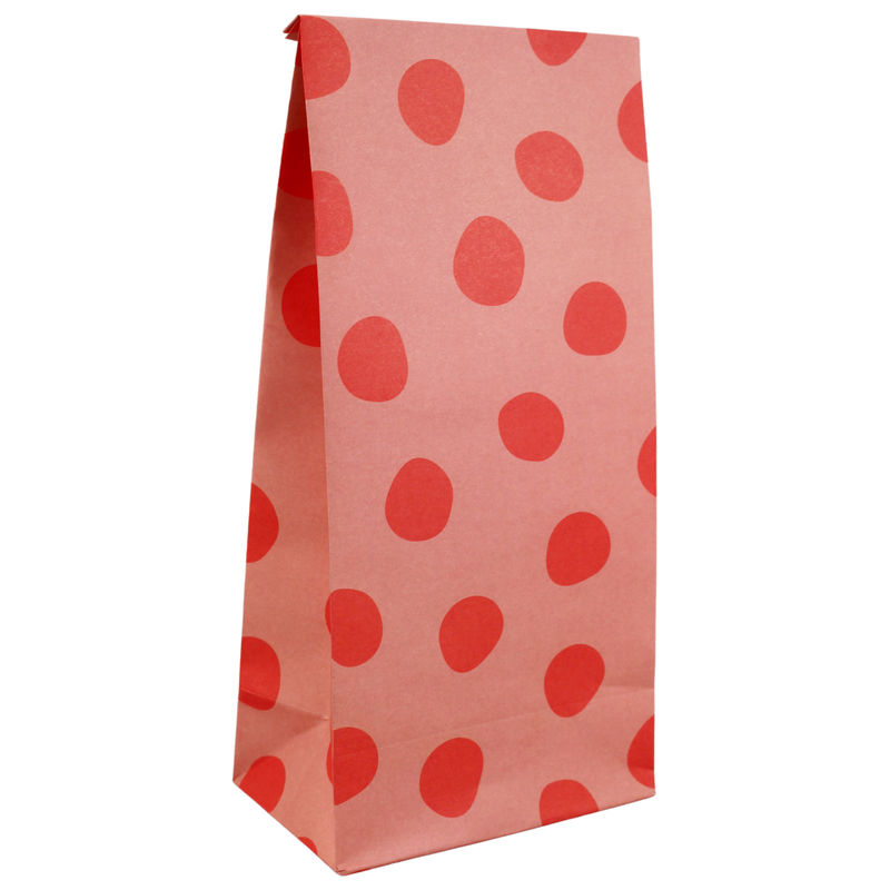 Papier-Geschenktüten Red Dots 6Er-Pack In Rosa von ava&yves