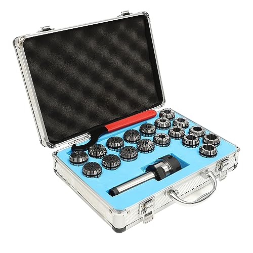awolsrgiop ER32 Spannzangen Set 18-teilig MT3 M12, 2-20mm Präzisions Spannzangenfutter mit Alu-Koffer, 0.0006" Genauigkeit für Fräsmaschinen & Drehmaschinen awolsrgiop ER32 Spannzangen Set 18-teilig MT3 M12, 2-20mm Präzisions Spannzangenfutter mit Alu-Koffer, 0.0006" Genauigkeit für Fräsmaschinen & Drehmaschinen von awolsrgiop