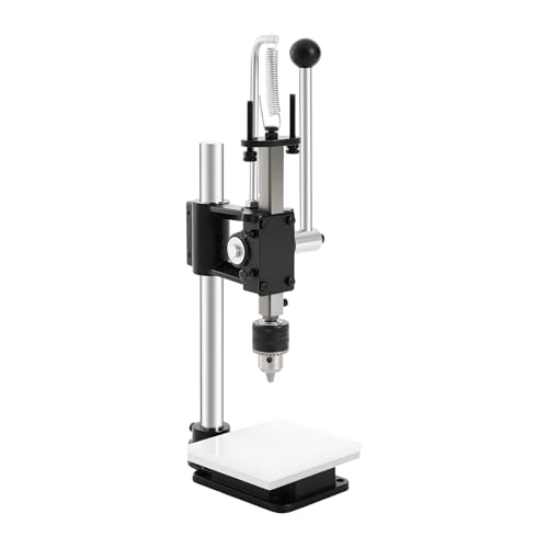 awolsrgiop Leder Locher Werkzeug Stanzmaschine, Manuelle Presse mit 160kg Druckkraft, Höhenverstellbar 0-16cm, Inkl. Aluminiumplatte & Messingfutter, Für Lederarbeiten, Schwarz awolsrgiop Leder Locher Werkzeug Stanzmaschine, Manuelle Presse mit 160kg Druckkraft, Höhenverstellbar 0-16cm, Inkl. Aluminiumplatte & Messingfutter, Für Lederarbeiten, Schwarz von awolsrgiop