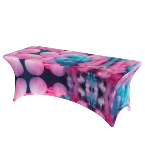 axzttupy Elegante rechteckige Tischdecke für große, rechteckige, ovale Tische, einfache Installation, Rosa axzttupy Elegante rechteckige Tischdecke für große, rechteckige, ovale Tische, einfache Installation, Rosa von axzttupy