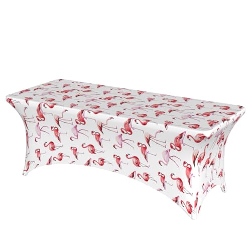 axzttupy Elegante rechteckige Tischdecke mit Flamingo-Druck, für große, rechteckige, ovale Tische, einfache Installation axzttupy Elegante rechteckige Tischdecke mit Flamingo-Druck, für große, rechteckige, ovale Tische, einfache Installation von axzttupy
