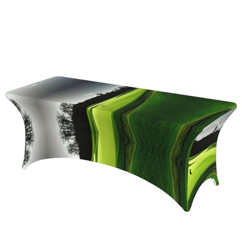 axzttupy Elegante rechteckige Tischdecke mit Golfplatz-Druck, für große, rechteckige, ovale Tische, einfache Installation, Grün axzttupy Elegante rechteckige Tischdecke mit Golfplatz-Druck, für große, rechteckige, ovale Tische, einfache Installation, Grün von axzttupy