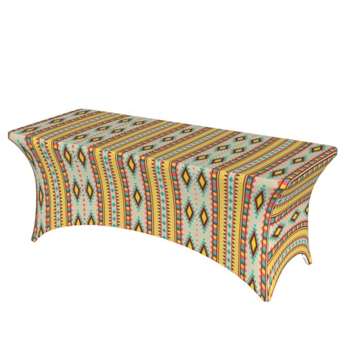 axzttupy Elegante rechteckige Tischdecke mit Indianer-Druck, für große, rechteckige, ovale Tische, einfache Installation axzttupy Elegante rechteckige Tischdecke mit Indianer-Druck, für große, rechteckige, ovale Tische, einfache Installation von axzttupy
