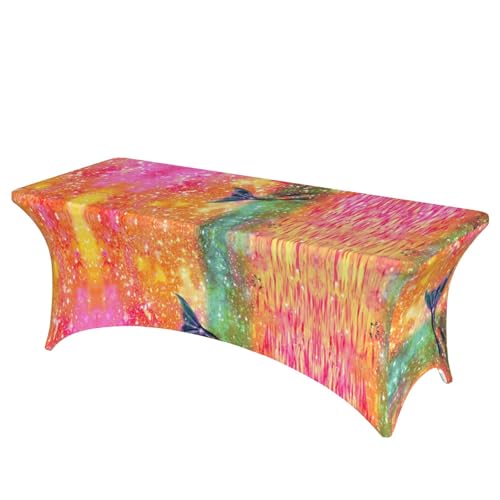 axzttupy Elegante rechteckige Tischdecke mit Meerjungfrauenschwanz-Aufdruck, für große, rechteckige, ovale Tische, einfache Installation axzttupy Elegante rechteckige Tischdecke mit Meerjungfrauenschwanz-Aufdruck, für große, rechteckige, ovale Tische, einfache Installation von axzttupy