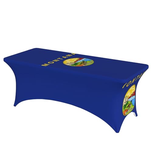axzttupy Elegante rechteckige Tischdecke mit Montana-Flaggen-Druck, für große, rechteckige, ovale Tische, einfache Installation axzttupy Elegante rechteckige Tischdecke mit Montana-Flaggen-Druck, für große, rechteckige, ovale Tische, einfache Installation von axzttupy