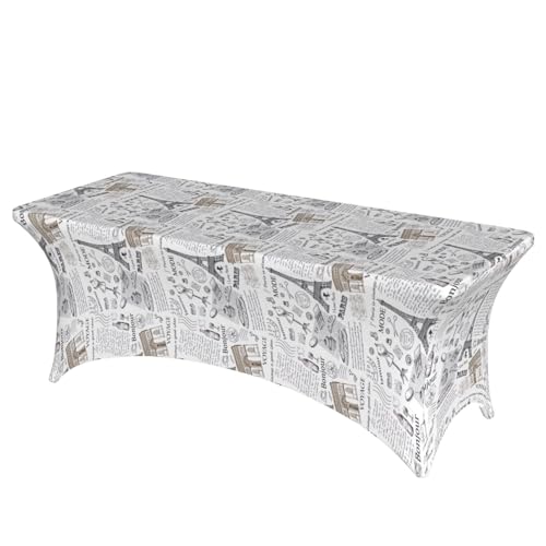 axzttupy Elegante rechteckige Tischdecke mit Pariser Eiffelturm-Druck, für große, rechteckige, ovale Tische, einfache Installation axzttupy Elegante rechteckige Tischdecke mit Pariser Eiffelturm-Druck, für große, rechteckige, ovale Tische, einfache Installation von axzttupy