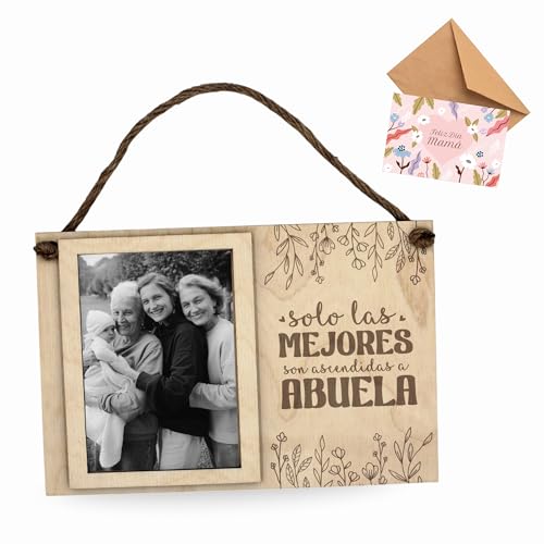 ayurvana Personalisierbarer Bilderrahmen aus Holz, einzigartiges Geschenk für Mutter, Großmutter, Liebe oder Freundschaft, Wanddekoration mit Juteschnur und Postkarte, 24 x 16 cm ayurvana Personalisierbarer Bilderrahmen aus Holz, einzigartiges Geschenk für Mutter, Großmutter, Liebe oder Freundschaft, Wanddekoration mit Juteschnur und Postkarte, 24 x 16 cm von ayurvana