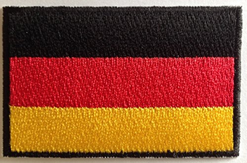 Aufnäher für Jacken Bügelbild Aufbügler Iron on Patches Applikation Aufnäher Deutschland 8 cm von b2see