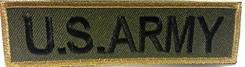 B2see Aufnäher Set, Militär Patches Army SWAT Air Force, 10 x 8 cm, Aufbügeln, Stickerei für Kleidung (US Army) von b2see