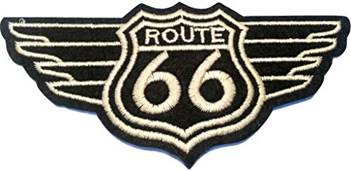 b2see Iron on Bügel Aufnäher Patches Flicken Aufbügler Applikation Kleidung Vintage Route 66 USA 11 cm b2see Iron on Bügel Aufnäher Patches Flicken Aufbügler Applikation Kleidung Vintage Route 66 USA 11 cm von b2see