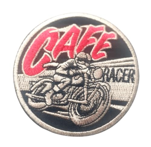 Aufnäher Motorrad Aufnäher Aufbügler Cafe racer 7 cm von b2see