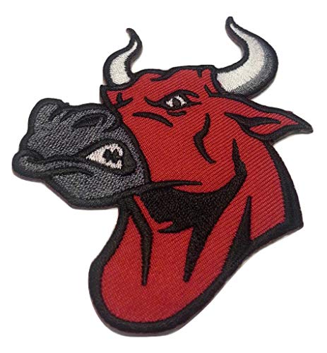 b2see Iron on Bügel Aufnäher Kuh Stier Patches Flicken Aufbügler Bügelbild Applikation Sticker-Ei Stier Rodeo Torero 9,5 x 8,5 cm b2see Iron on Bügel Aufnäher Kuh Stier Patches Flicken Aufbügler Bügelbild Applikation Sticker-Ei Stier Rodeo Torero 9,5 x 8,5 cm von b2see