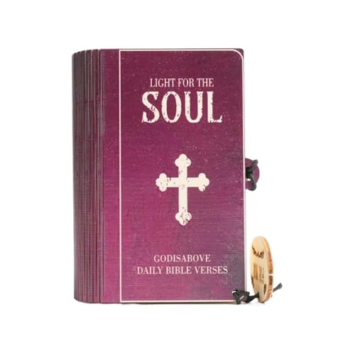 Bibelskripturkarten, Bibelvers Gebetskarte in Holzbox, 90 Stück Christliche Religiöse Emotion, Schrift, Inspirationsanfrage, Religiöses Gebet für Reflexion Emotionen von baabeash