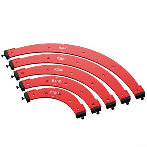 Eckenschablone für Holzbearbeitung, R100/R150/R200/R250/R300, Aluminiumlegierung, für den Innen- und Außenbereich, abgerundete Ecken von babominimer