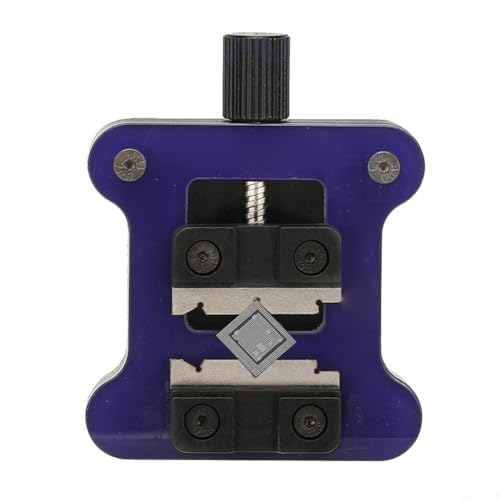 Plus Telefon-Reparatur-IC-Chip-Motherboard, gehärtete Flugzeugglasklemme mit stabilem Klemmmechanismus für elektronische Komponenten und Festplatten, Blau und Schwarz (75 mm x 60 mm x 13 mm) von babominimer