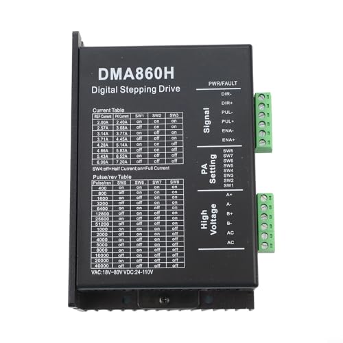 babominimer Für DMA860H Schrittmotortreiber 7,2 A 18–80 V AC für CNC-Controller 200 kHz für Nema23 Nema34 Nema42 Motoren 32-Bit-Technologie Auto-Tuning babominimer Für DMA860H Schrittmotortreiber 7,2 A 18–80 V AC für CNC-Controller 200 kHz für Nema23 Nema34 Nema42 Motoren 32-Bit-Technologie Auto-Tuning von babominimer
