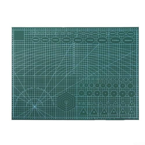 babominimer Für doppelseitige Schneidematte A2/A3/A4/A5, Nähpad, Schnitzwerkzeuge, wasserdicht (A-2, Grün) von babominimer