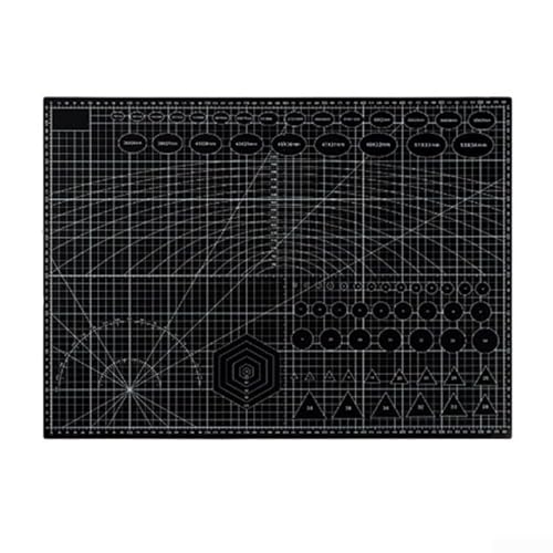 babominimer Für doppelseitige Schneidematte A2/A3/A4/A5, Nähpad, Schnitzwerkzeuge, wasserdicht (A-2, Schwarz) von babominimer