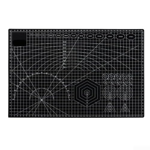 babominimer Für doppelseitige Schneidematte A2/A3/A4/A5, Nähpad, Schnitzwerkzeuge, wasserdicht (A-3, Schwarz) von babominimer