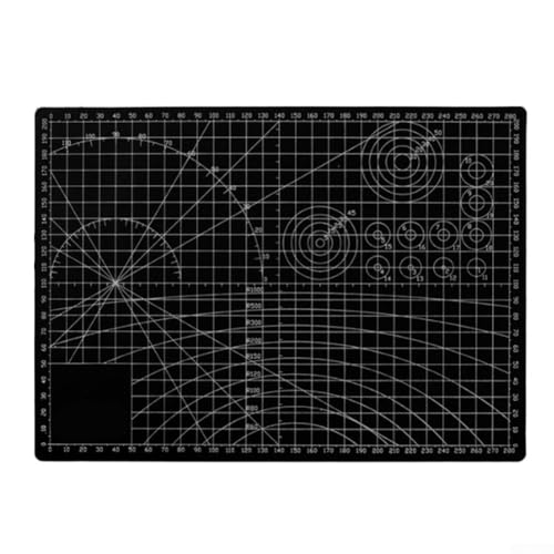 babominimer Für doppelseitige Schneidematte A2/A3/A4/A5, Nähpad, Schnitzwerkzeuge, wasserdicht (A-4, Schwarz) von babominimer