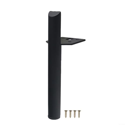 babominimer Metall-Möbelbeine, 13 cm, Karbonstahl, für Sofa, Schrank, Tisch, Bett, Stuhl, Ersatz mit rutschfesten Silikon-Pads, wasserdicht, rostfrei, strapazierfähig, 4 Stück von babominimer